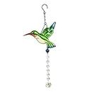 Ventana de Hummingbird Prisss Candelier Rainbow Maker Ornament for Home Garden Decorative Colgante