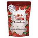 FZYEZY Natural Freeze Dried Strawberry for Kids and Adults | Camping Vegan Snacks Dried Healthy Fruit | Survival Food |Travel Friendly Ready to Eat|Pantry Groceries dehydrated Snacks |90 gm