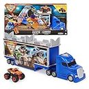 Monster Jam, Transforming Hauler Playset and Storage with Exclusive El Toro Loco Monster Truck, 1:64 Scale, Kids Toys for Boys and Girls Ages 4-6+