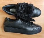 Sneaker Michael Kors pelle papavero donna pelliccia sintetica nera