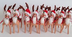 Annalee Dolls Lot Of 8 Reindeer