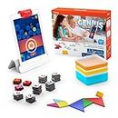 Osmo - Genius Starter Kit - 5 interaktive Lernspiele - Alter 6-10 Jahre - Mathematik, Rechtschreibung, Kunst, Kreativität und Physik - MINT Spielzeug (Osmo Basis für iPad enthalten)