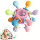 Baby Teething Toys - Infant Sensory Chew Rattles Toys - Newborn Montessori Learning Developmental Toy - Teethers For Babies 0 3 6 9 12 18 Months - Shower Gifts For 1 2 1 2 Year Old Girls Boys