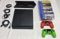 PlayStation 4 PS4 Bundle with Console, 2 Controllers, 12 Games. Great Condition