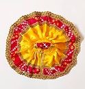 Sonali Boutique-Laddu Gopal Dress.Chanderi Silk.Yellow Color.Size(0t o 6) (6, Yellow)