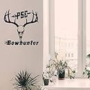 Gadgets Wrap Wall Decals 29CM Wall Stickers Black Color - (PSE Bow Hunter Deer Buck Antlers Hunting)