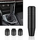TOMALL 5.1'' Car Gear Stick Shifter Knobs Lengthened Weighted Aluminum Alloy Car Shift Head Knob M8 M10 M12 Screw Car Universal Manual Transmission (Black)