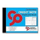 Cherry Carbonless NCR Credit Note Duplicate Book A6 50 Sets