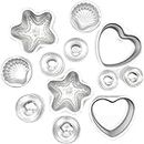 Juvale Metal Bath Bomb Forms (6 Shapes, 12 Pack)
