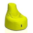 BuBiBag Gamer Sitzsack, Lounge Sessel, Gaming Sitzsäcke, Indoor & Outdoor Kissen für Kinder und Erwachsene (Gelb;Ø:55cm)