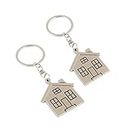 Deccan Metal Home Or House Keychain |Key Ring Combo Set