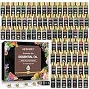 Essential Oil Set 80 Pcs-100% Natural Essential Oils Kit-Perfect for Diffuser, Humidifier, Aromatherapy, Massage,Soap, Candle Bath Bombs Making, 80 * 5ML(0.17oz)