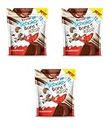 Kinder Schoko Bones Crispy (67.2g) Pack Of 3, Premium Milk Chocolate Gift.