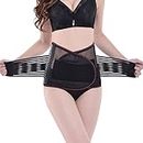 LEFV Waist Trainer Trimmer Belt Trim Curves Trainer Adjustable Breathable Stomach Body Wrap & Back Lumbar Support Weight Loss Slimming Tummy Shaper Girdle Belly Fat Burning Band, XXL