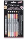 Copic Ciao 5+1 Pastels Set Twin Tipped Markers Plus 0.3 Fineliner for Manga Art