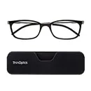 ThinOptics FrontPage Connect 1.5 Black Glasses with Case Rectangular Reading