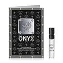 MCM ONYX Eau de Parfum 0.05 Fl. Oz. / 1.5 mL, Trial Perfume Spray, Vial Sample Size, Woody Fouegere Scent With Notes of Lavendar, Includes Discount on Full Size Purchase