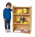 Angeles Value Line Narrow 3-Shelf Toddler Bookshelf and Toy Organizer Shelves for Daycare, Playroom, Preschool
