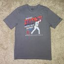 Camisa Shohei Ohtani Para Hombres Gris Medio #17 Anaheim Angels New Era Béisbol MLB