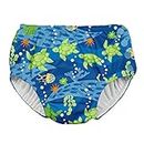 i play. Snap Reusable Absorbent Swimsuit Diaper-Royal Blue Turtle Journey, Blue, 3T