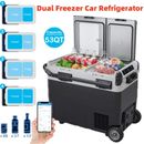 12V Dual Freezer Portable Refrigerator 53 Quart Car RV Fridge WIFI APP Control 