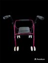 8 Wheel Walker Seat Lightweight for Seniors Foldable Perfect Unit Elderly Help