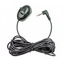 NewTH Car Microphone Portable 3.5mm Mic with 9.85 Feet Cable for Vehicle Head Unit Bluetooth DVD Radio Stereo Player Laptop - Plug and Play