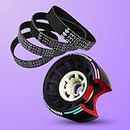 Boosted Board Belts (4pc) with Hollow Wheels PRO: Maximum Grip with 4 Boosted Board Belts - Stealth V2 V3 225-3m Mini S Mini X Plus