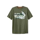 Men's Big & Tall Boulder Creek® Nature Graphic Tee by Boulder Creek in Lakeside Fishing (Size 9XL)