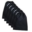 Shoeshine Shoe Bag (Pack of 6) Nylon Shoe Pouch Soft & Smooth Shoes Bags for Storage & Travelling Shoe Cover - Travel Essential