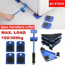 5X Furniture Lifter Heavy Roller Move Tool Set Moving Wheel Mover Sliders Kit AU