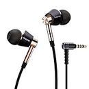 1MORE Triple Driver in-Ear Headphones, Hi-Res Earphones with MEMS Microphone, Bass Driven Sound, in-Line Remote, 3.5mm Wired Earphones for Smartphones/PC/Tablet - Gold