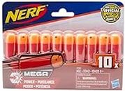 Nerf FOAM Refill For Mega Blasters Official Mega Darts , Multicolour, 10-Pack