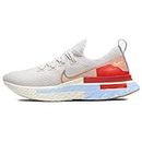 Nike Women's React Infinity Run Flyknit Premium Platinum Tint/Washed Coral-Psychic Blue Shoes-5 UK (7 US) (CU0430-001)