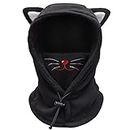 FCY Kids Balaclava Ski Mask, Boys/Girls Washable Fleeces Winter Hat with Face Cover for Windproof,Cat