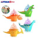 48Pcs Dinosaur Cupcake Wrappers Konsait Little Dino Cake Toppers Birthday Party