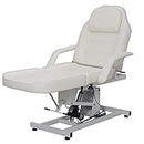 PALDIN Electric Massage Table 3 Section Adjustable Bed Couch Beauty Salon Recliner Chair Treatment Tattoo Facial SPA Massaging Bed (White)(Includes 2 Packages)