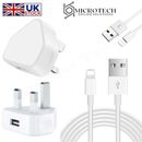 USB Charging Cable Charger CE UK Plug For iPhone X XR XS Max SE 5 6s 8 7 Plus