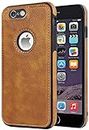 Reyan Premium PU Big Boss Leather Back case Cover with 360 Degree Full Body Protection | Shockproof Compatible with I-Phone 6 Plus/ 6S Plus (Brown)