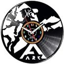 EVEVO ARK Survival Evolved Video Game Wall Clock Vinyl Record Vinyl Clock ARK Survival Evolved Video Game