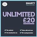 SMARTY 5G/4G Data Sim, Data Deals Unlimited Calls and Texts, NO Credit Checks, NO Contract, Pay when you Activate SIM