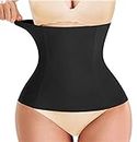 Women's Waist Trainer Shapewear Tummy Control Waist Cincher Slim Body Shaper Workout Girdle Underbust Corset(Black,M-L)