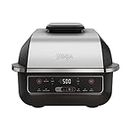 Ninja EG201 Foodi 6-in-1 Indoor Grill with Air Fry, Roast, Bake, Broil, & Dehydrate, 2nd Generation, Dishwasher Safe, Black/Silver