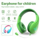 Kids Wireless Headphones Bluetooth Headset Noise Cancelling Over Ear Children