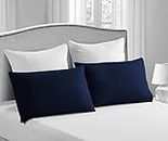 Home Beyond & HB design - 2-Pack Pillowcase Set, Soft Brushed Microfiber Bed Pillow Covers - Wrinkle, Fade and Stain Resistant - Queen Size (20 x 30-Inch), Navy