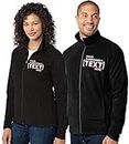 Custom Embroidered Lightweight Jacket for Women & Men - Add Your Text - Embroidery Zip Up Fleece Outerwear