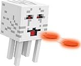 Minecraft Fireball Ghast Figure - Shooting Action & Changing Expressions - 10 Fireball Discs - Based on Video Game - Collectible - Gift for Kids 6+ - HDV46