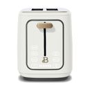 2 Slice Toaster with Touch-Activated Display, White Icing By Drew Barrymore