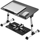 SSWERWEQ Escritorio de Oficina Laptop Table, Folding Table On Bed, Small Table For Lazy People, Dormitory Desk