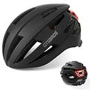 GTSBROS Adult Bike Helmet with USB Rechargeable Rear Light - Lightweight Bicycle Helmet for Men Women,Adjustable Cycling Helmet for Adults Youth Mountain & Road Biker